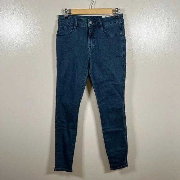 Prana Oday Skinny Jeans Size 4 Stretch Mid Rise Blue Indigo Wash Outdoor Hiking - Picture 1 of 13